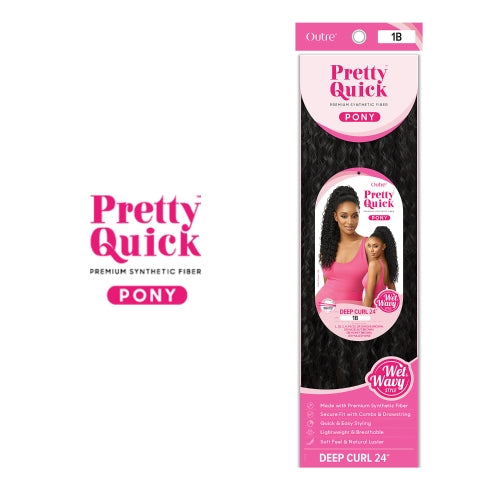 Outre Ponytail Pretty Quick Deep Curl 24"