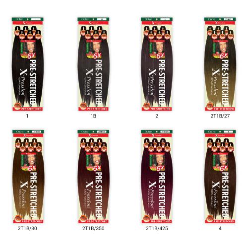 OUTRE X-PRESSION PRE-STRETCH BRAIDING HAIR - 100% KANEKALON - 6X ULTRA BRAID 52"