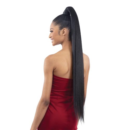 Milky Way Organique Pony Pro Easy Wrap Around Ponytail Yaky Straight 36 "