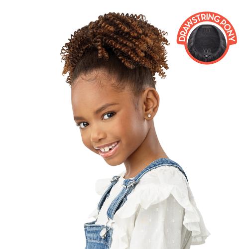 Outre Drawstring Ponytail Lil Looks Springy Coils 8"