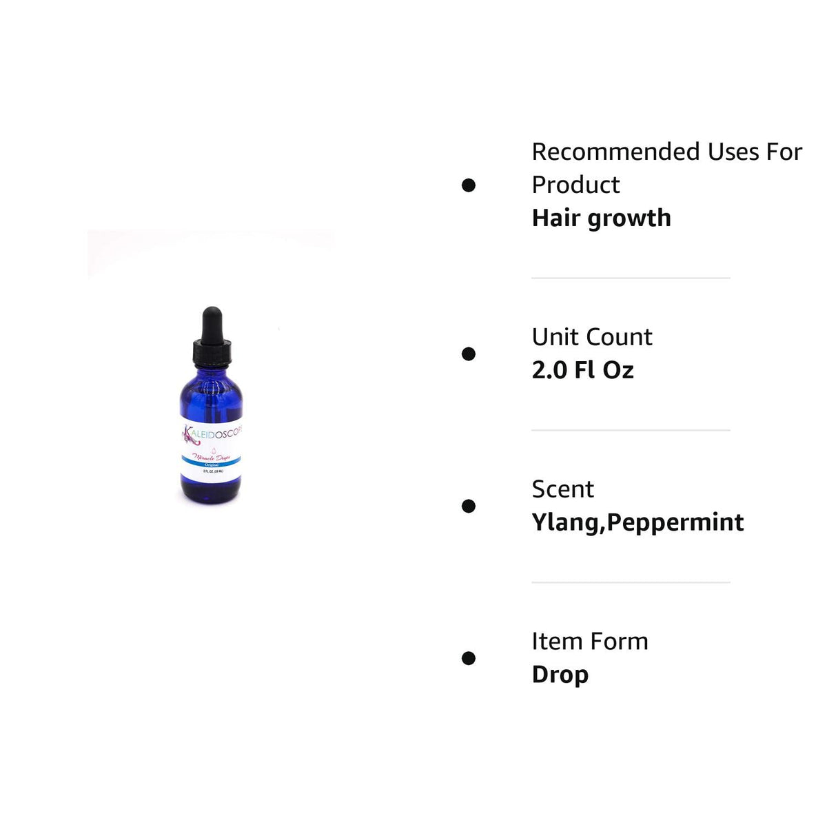Kaleidoscope Miracle Drops Hair Growth Oil – Fast Hair Growth Serum 2 Oz Find Your New Look Today!