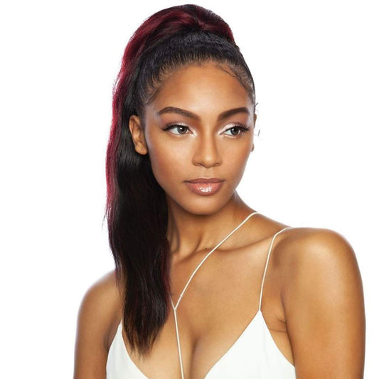 Mane Concept Human Hair Blend Ponytail New Wave Wrap N Tie 22" (613)