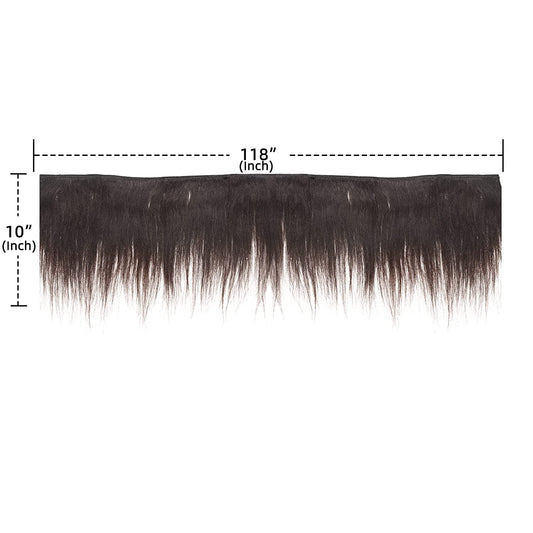 New Remy Yaky-Remy Blue 100% VIRGIN Human Hair Weave- Shed Free&Tangle Free (#1B, 10")