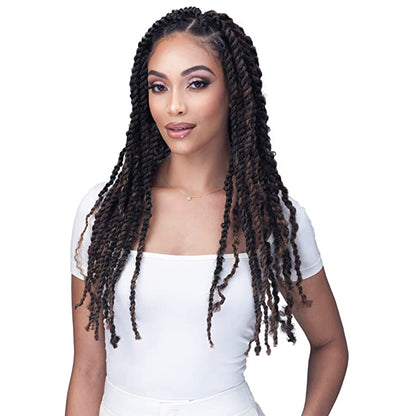 Laude Crochet Braids 3X JAMAICA BRAID PRE-STRETCHED 26" (5-Pack, T1B/BUG)