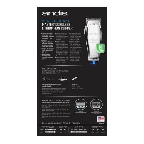 Andis Master Cordless Lithium-Ion Clipper Find Your New Look Today!