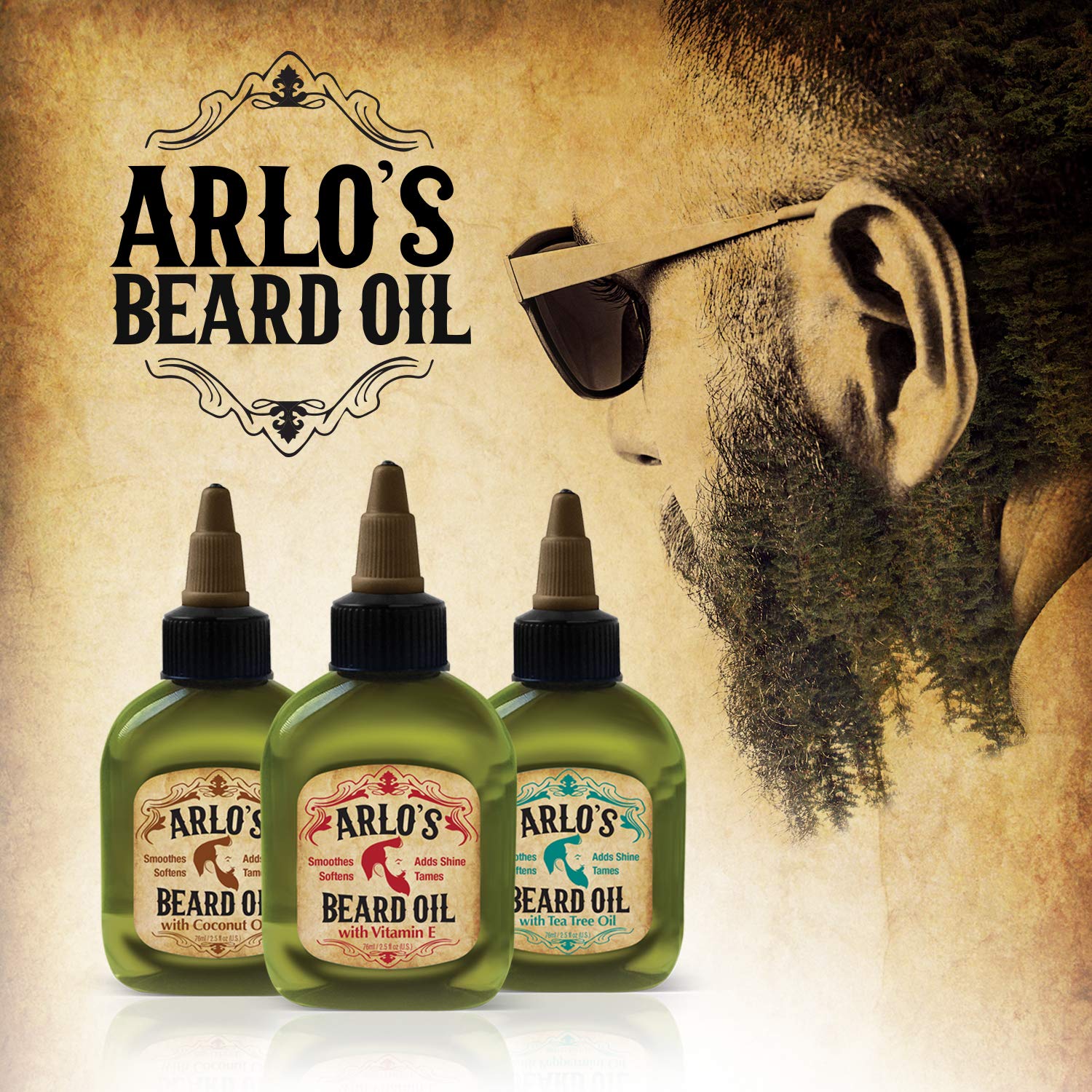 Arlo's Original Beard Oil with Vitamin E 2.5 oz. Find Your New Look Today!