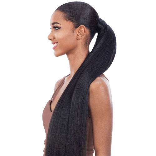 Milky Way Organique Pony Pro Easy Wrap Around Ponytail Yaky Straight 32"
