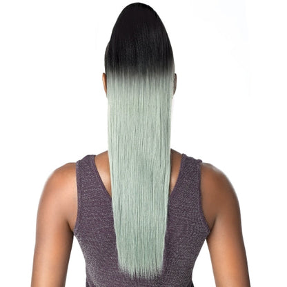 Sensationnel Synthetic Hair DrawString Ponytail Instant Pony And Bang Cami 24"