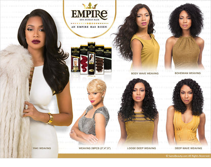 SENSATIONNEL EMPIRE 100% HUMAN HAIR - YAKI WEAVE 8"-18" (FLAMBOYANT COLORS)