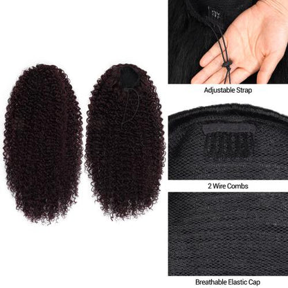 Instant Glitz Synthetic Drawstring Ponytail Spiral Curl 20"