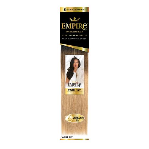 SENSATIONNEL EMPIRE 100% HUMAN HAIR - YAKI WEAVE 8"-18" (27, 30, 33, 99J, 530, 350, BG)
