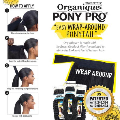 Milky Way Organique Pony Pro Easy Wrap Around Ponytail French Roll Wave 24"