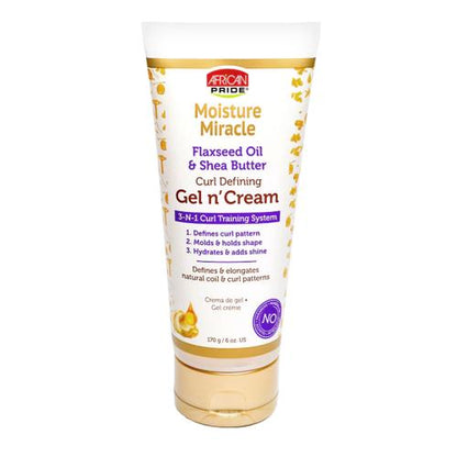 African Pride Moisture Miracle Curl Defining 3 In 1 Gel n' Cream 6oz