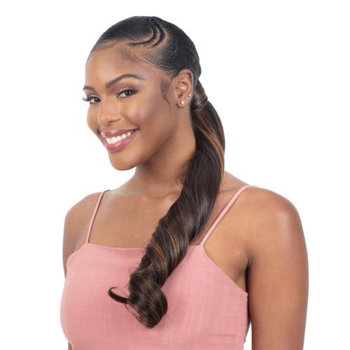 Milky Way Organique Pony Pro Easy Wrap Around Ponytail French Roll Wave 24"