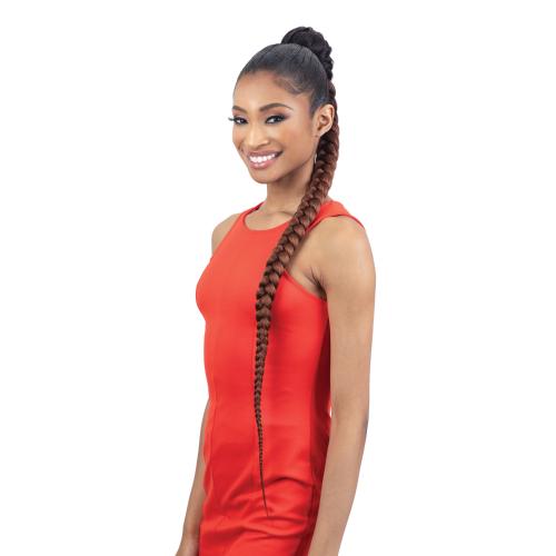 FreeTress Equal Weave Drawstring Ponytail Pre-Stretched Braided Ponytail 38"