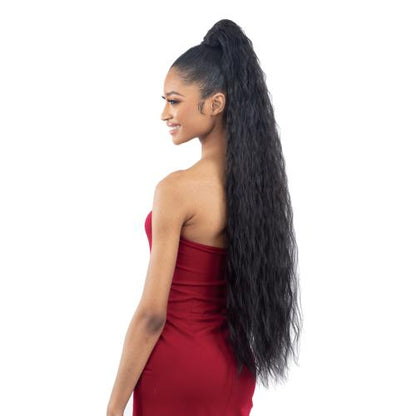 Milky Way Organique Pony Pro Easy Wrap Around Ponytail Mermaid Wave 36"