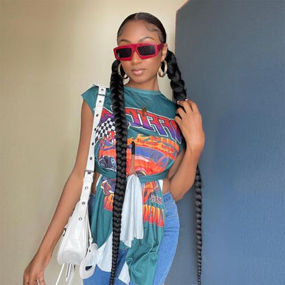 Instant Glitz Ponytail Wrap and Go Long Braided Ponytail 42"