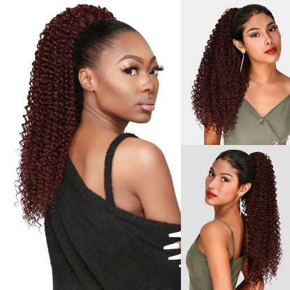 Instant Glitz Synthetic Drawstring Ponytail Spiral Curl 20"