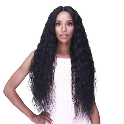 Bobbi Boss Bundle Unprocessed Human Hair 5" Hand-Tied HD Lace Part Closure Wet N Wavy Spanish Wave(10"-16")