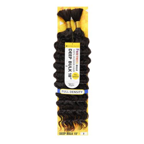 SHAKE-N-GO 100% HUMAN HAIR - FREETRESS - DEEP BULK 18"