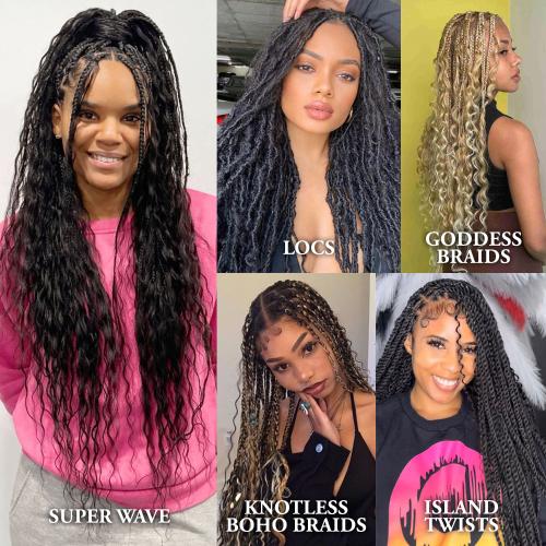 Milky Way Natural Virgin Human Hair Braids Ibiza Deep Bulk 18"