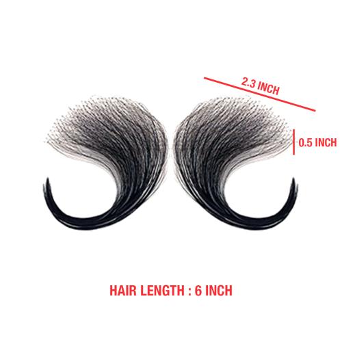 Celebrity 100% Human Hair HD Lace Reusable Fake Baby Hair Edge 4pcs C & I-Shape Find Your New Look Today!