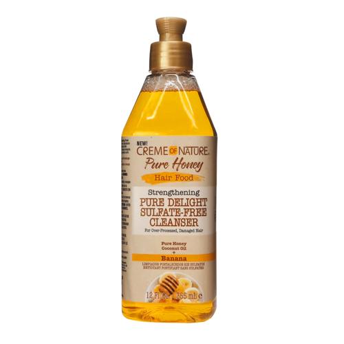 Creme of Nature Pure Honey Hair Food Pure Delight Sulfate-Free Cleanser 12oz/ 355ml Find Your New Look Today!