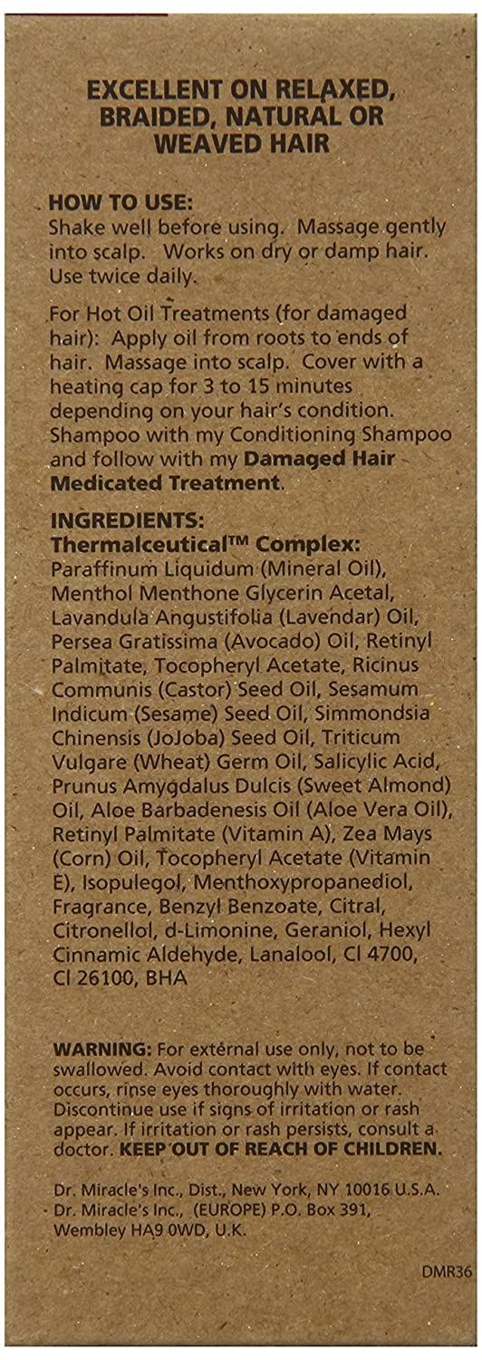 Dr. Miracle's Feel It Formula, Strengthen Daily Moisturizing Gro Oil, 4 Ounce Find Your New Look Today!