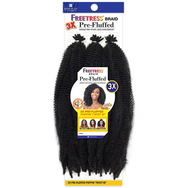 FREETRESS: 3X PRE-FLUFFED POPPIN' TWIST 16'' 1 review