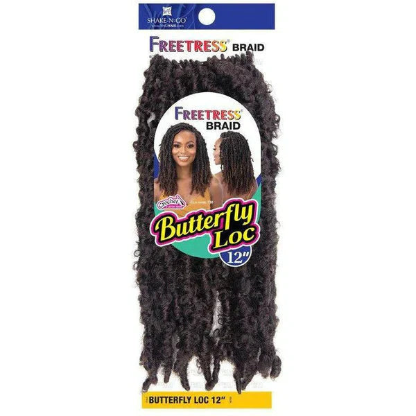 FREETRESS: BUTTERFLY LOC 12'' CROCHET BRAIDS