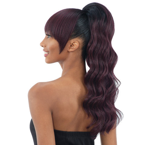 FreeTress Equal Synthetic Hair Ponytail & China Bang Loose Deep 2Pcs Find Your New Look Today!