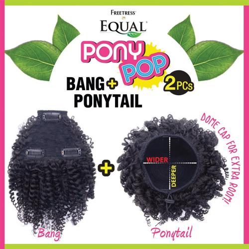 Freetress Equal Drawstring Bang N Ponytail Pony Pop Coily Find Your New Look Today!