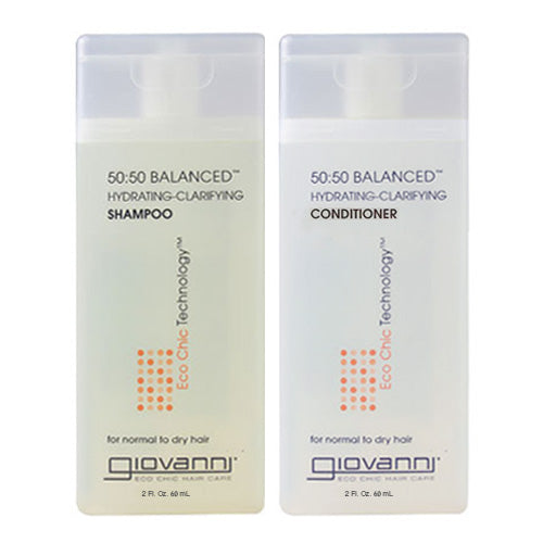 Giovanni 50:50 Balanced Hydrating-Calming Shampoo,Conditioner 2oz Find Your New Look Today!