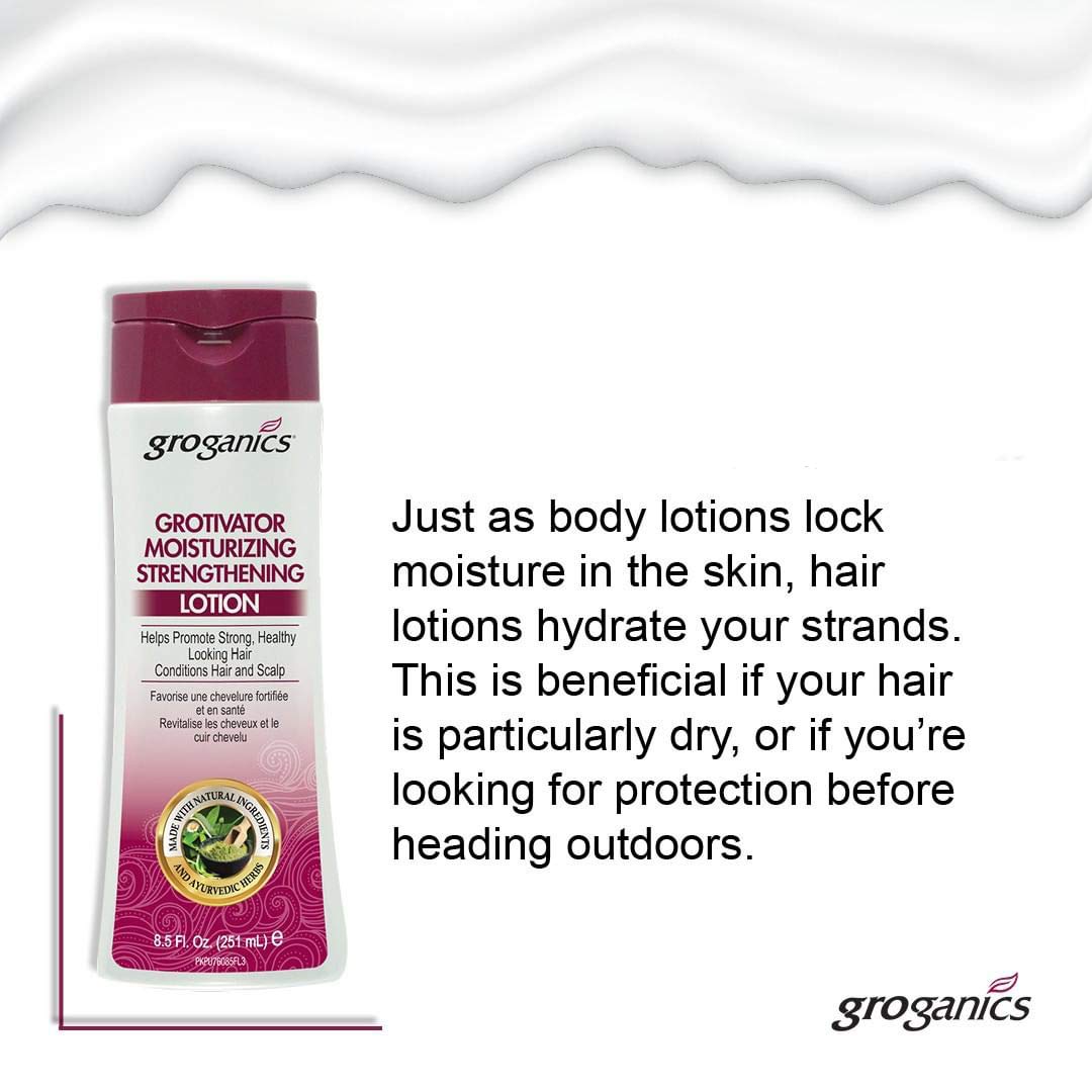 Groganics Grotivator Growth Moisturizing Lotion 8 oz Find Your New Look Today!