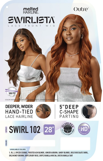 OUTRE MELTED HAIRLINE SWIRLISTA LACE FRONT WIG - SWIRL 102 - 28"