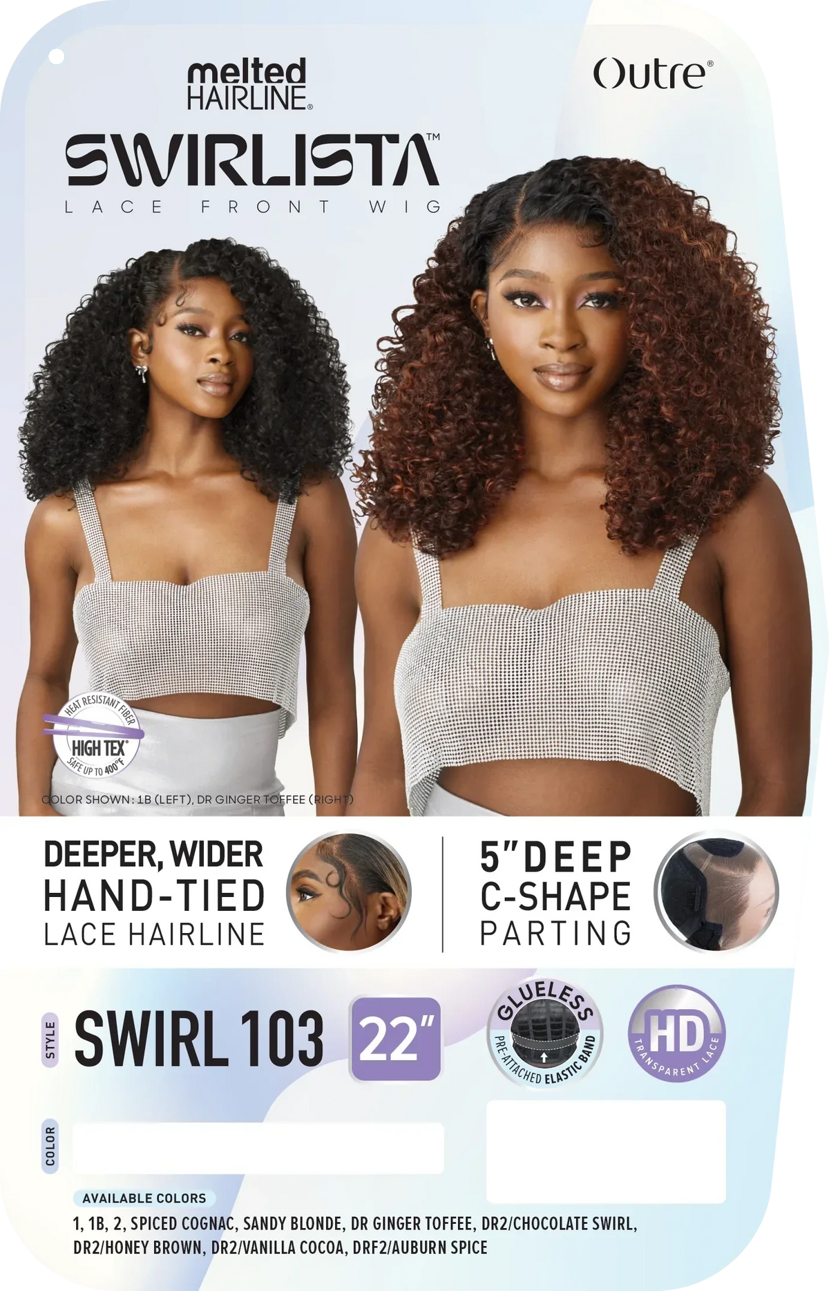 OUTRE MELTED HAIRLINE SWIRLISTA LACE FRONT WIG - SWIRL 103 - 22"