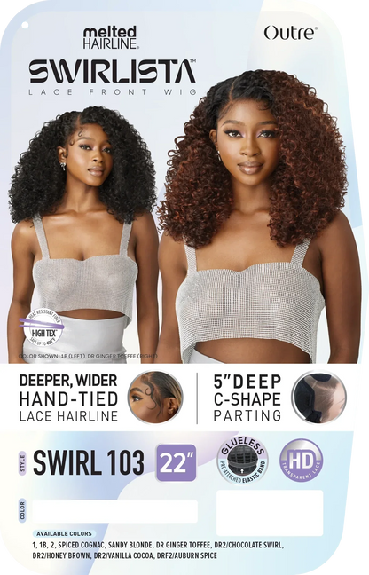 OUTRE MELTED HAIRLINE SWIRLISTA LACE FRONT WIG - SWIRL 103 - 22"