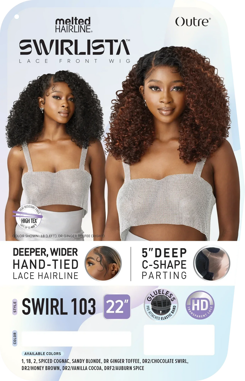 OUTRE MELTED HAIRLINE SWIRLISTA LACE FRONT WIG - SWIRL 103 - 22"