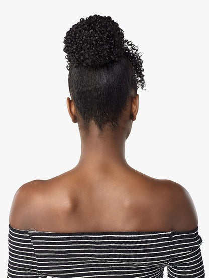 Sensationnel FAIRY Curly bun style with curly bang