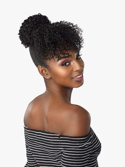 Sensationnel FAIRY Curly bun style with curly bang