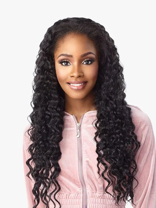 Sensationnel UD 12 Long-length style in thin and Unique, separated crimp curl style with natural layer to give volume.