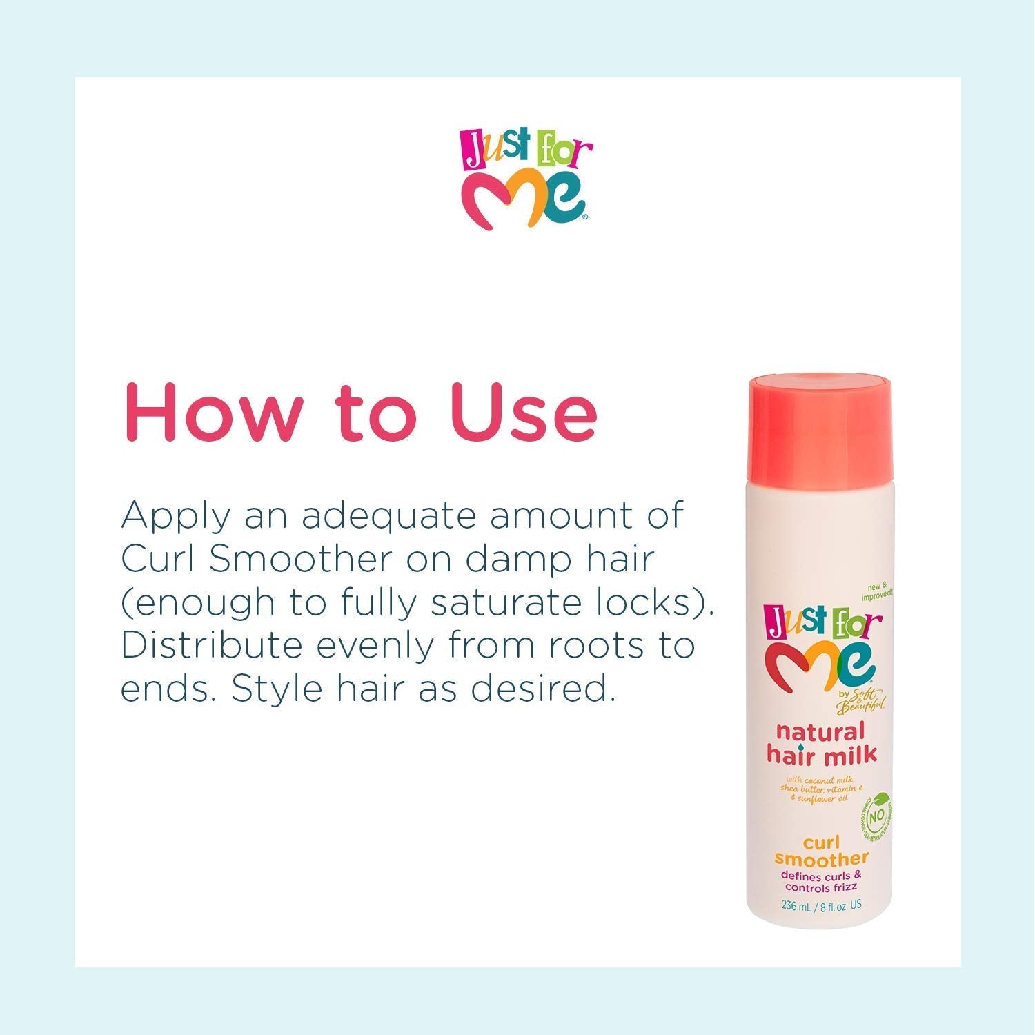 Just For Me Hair Milk Curl Smoother Hair Styler, 8 oz. Find Your New Look Today!