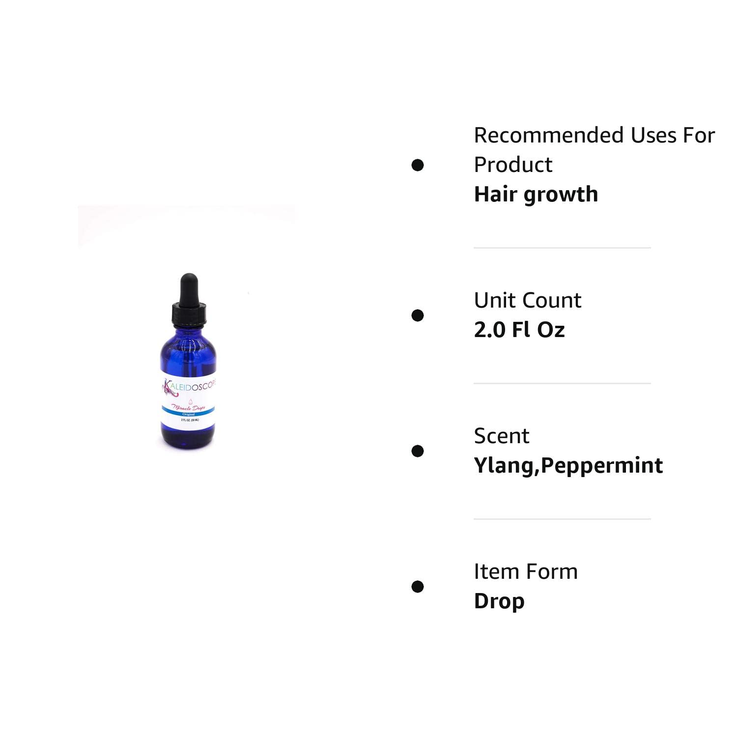 Kaleidoscope Miracle Drops Hair Growth Oil – Fast Hair Growth Serum 2 Oz Find Your New Look Today!