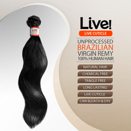 Live! Unprocessed Brazilian Virgin Remy Human Hair Weave Natural Wave Find Your New Look Today!