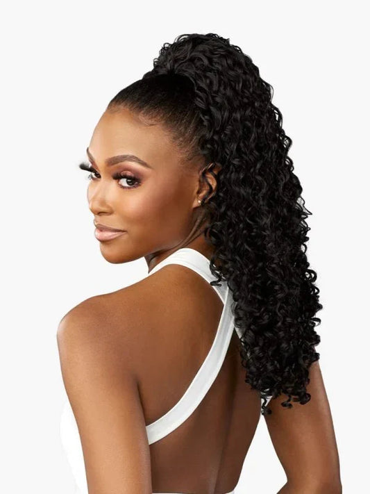Sensationnel SANA Drawstring, Easy Styling, Heat Resistant Fiber, LuLuPony, Perfect protective style, Ponytails, Quick simple and stylish