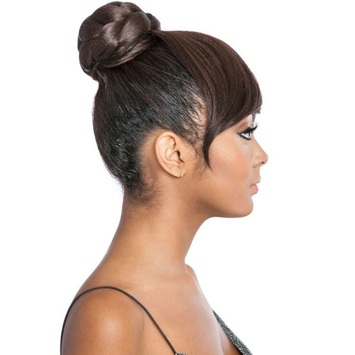 Mane Concept Synthetic Hair Bang Bun YellowTail YTBB02 CRULLER Find Your New Look Today!