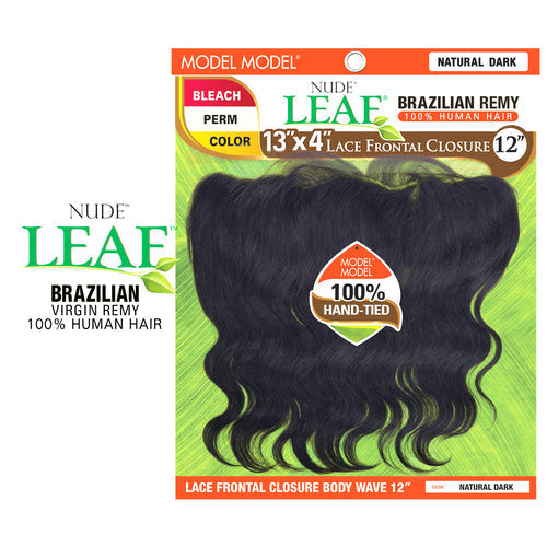 ModelModel Nude Leaf Unprocessed Brazilian Virgin Remy Human Hair Weave 13X4 Lace Frontal Closure Body Wave Find Your New Look Today!