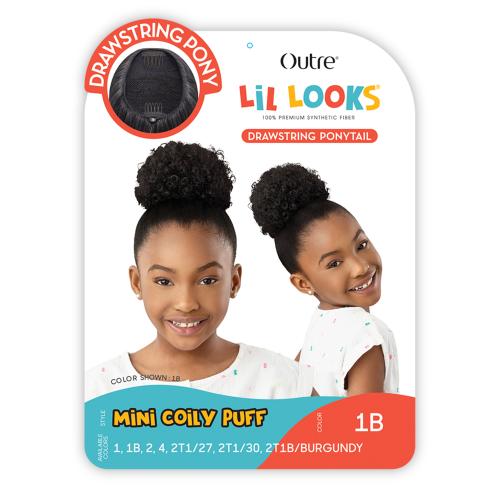 Outre Drawstring Ponytail Lil Looks Mini Coily Puff Find Your New Look Today!