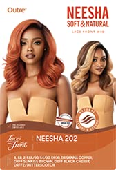 Outre Neesha Soft & Natural Synthetic Swiss Lace Front Wig NEESHA 202 (1B) Find Your New Look Today!