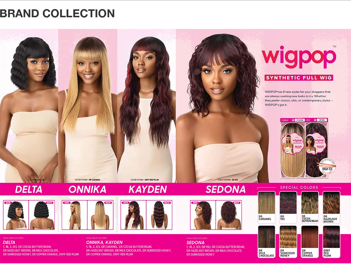 Outre Wigpop Synthetic Full Wig - KAYDEN (1 Jet Black) Find Your New Look Today!